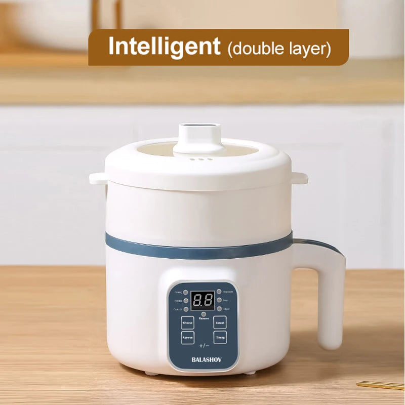 1.7L electric rice cooker double layer non-stick ceramic pot 220V