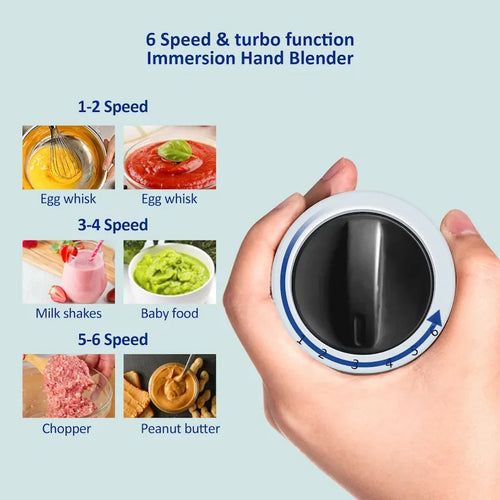 1200W 5-in-1 Immersion Hand Blender | Stick Blender with Chopper, Whisk & Smoothie Cup