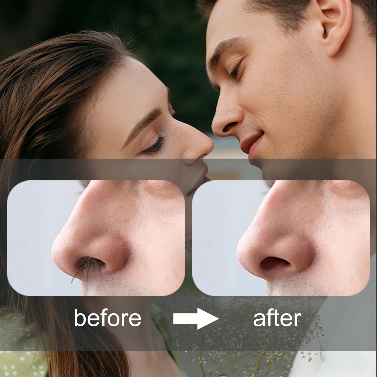 Electric nose hair trimmer in use – lifestyle grooming shot