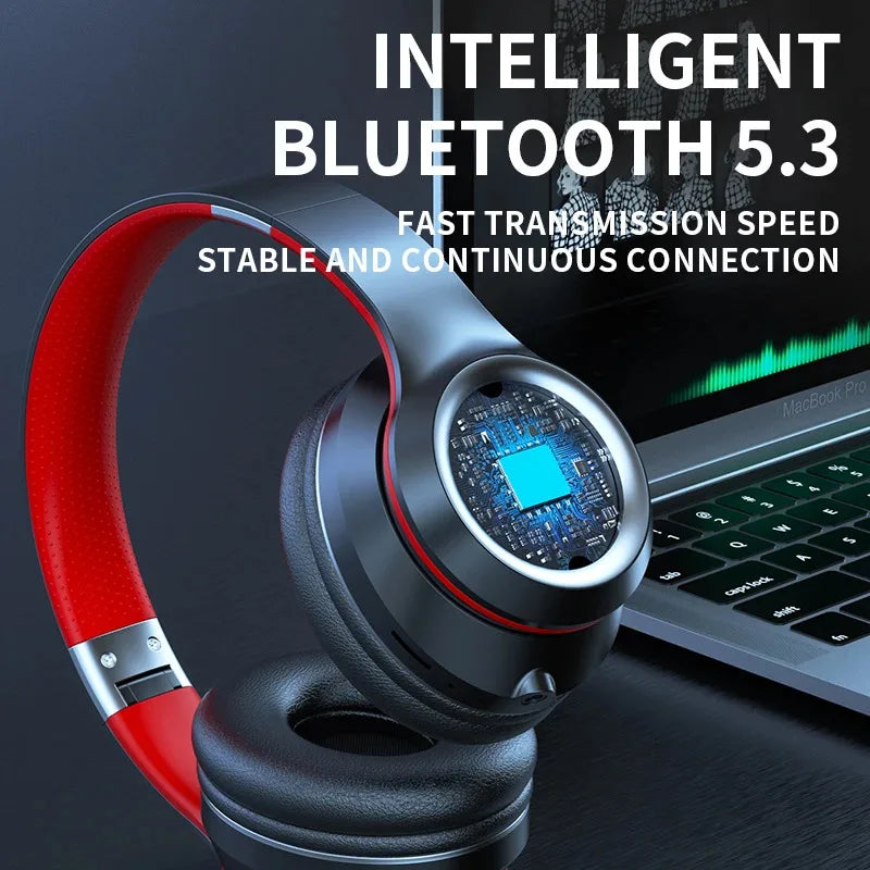 AKZ Max600 black Bluetooth 5.3 headphones intelligent wireless audio