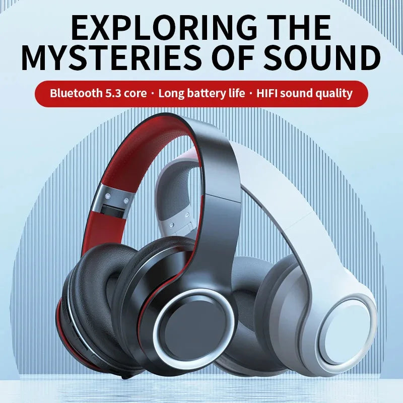 AKZ Max600 white over-ear Bluetooth headphones exploring the mysteries of sound
