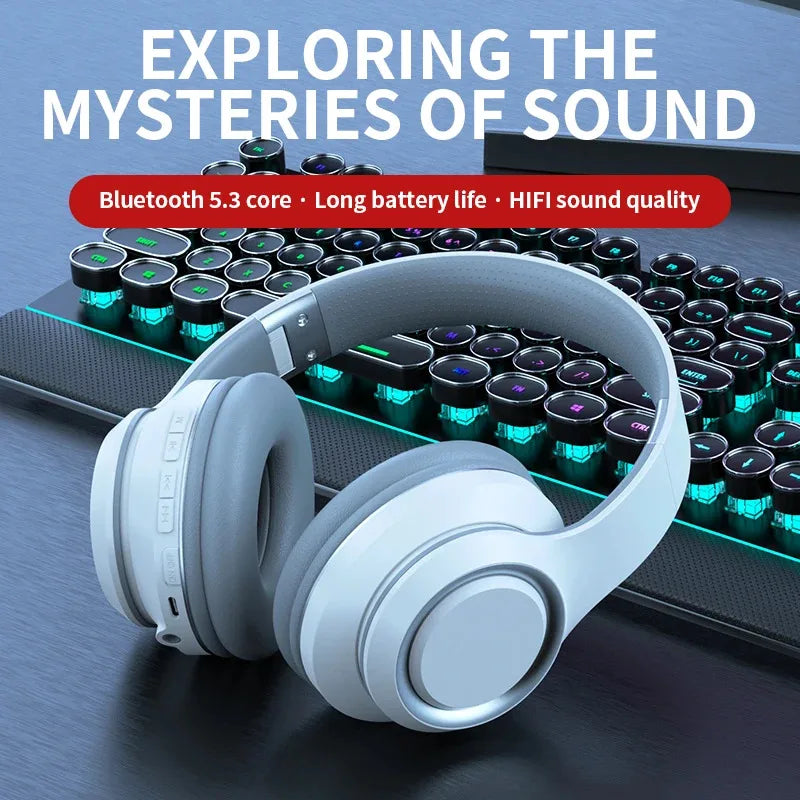 AKZ Max600 white Bluetooth headphones side profile view