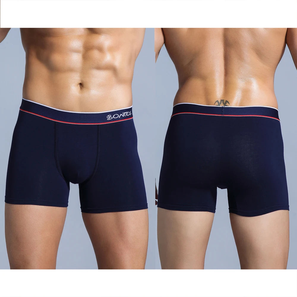 Close-up of BONAS boxer brief fabric showing soft, breathable, stretchy material