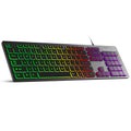 RGB Gaming Keyboard Wired English Layout — Full View, Backlit Keys