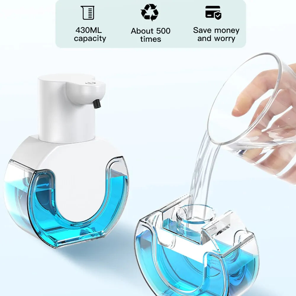 5. Automatic foam hand washer 400ml capacity lifestyle bathroom setting