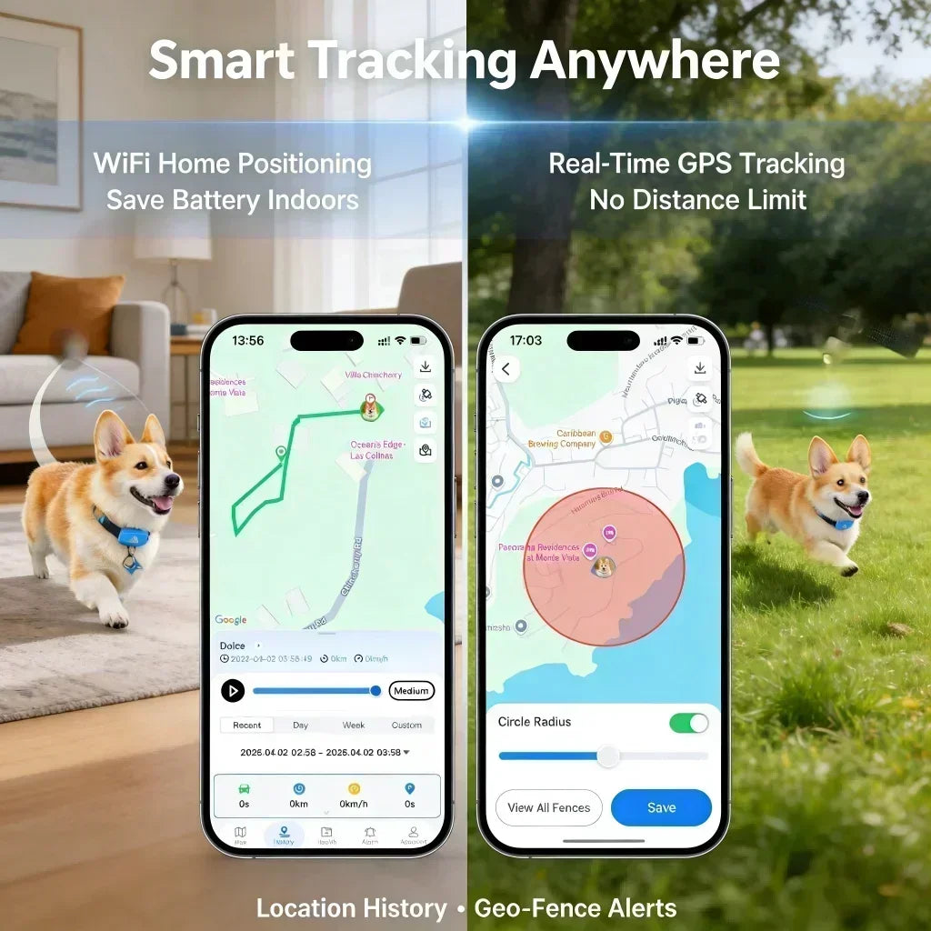 GPS Pet Tracker 4G waterproof design – IP67 rating close-up

