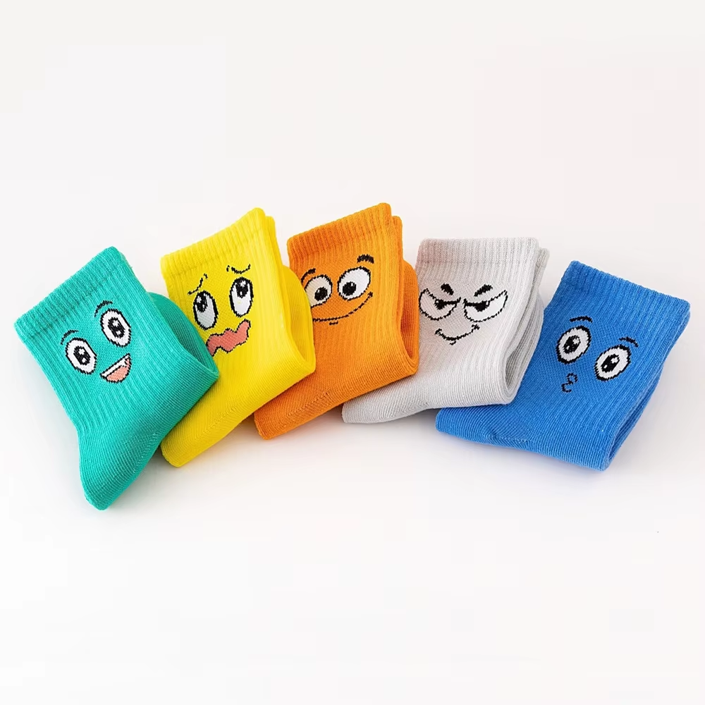 kids expression emoticon socks colour pack 5 pairs